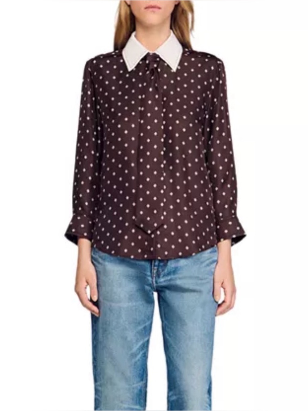 Tulipe Silk Tie Shirt